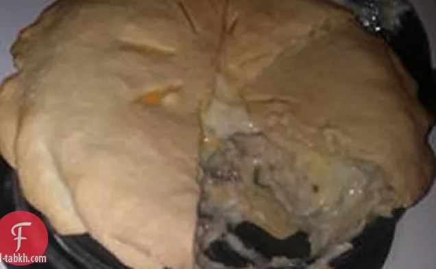 فطيرة السلمون أنا