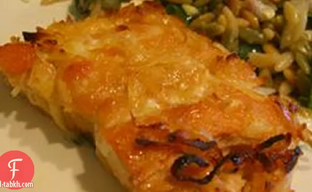 عسل جوز الهند سمك السلمون