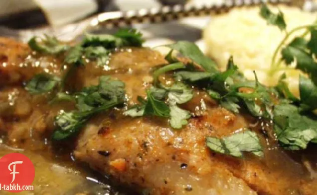 السمك الأسود مع السالسا الأخضر (منخفض الكربوهيدرات)