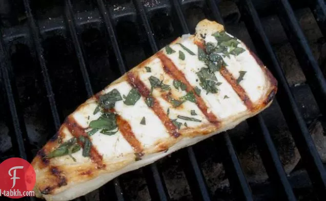 سمك الهلبوت المشوي