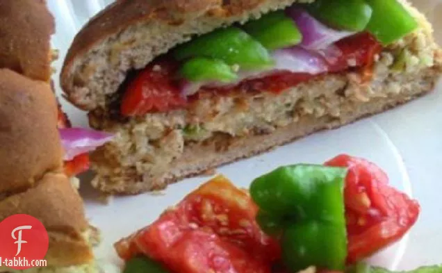 كعك التونة أو السلمون