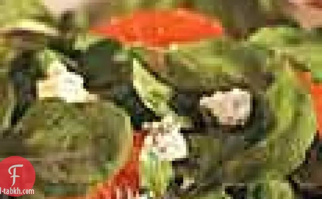 سلطة الجرجير والبرتقال والجبن الأزرق