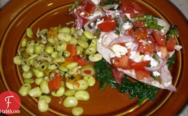 البلطي المخبوز على طراز البحر الأبيض المتوسط