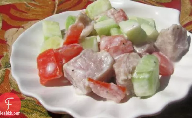 بواسون كرو أو إيا أوتا (تونة تاهيتية متبلة بالليمون)