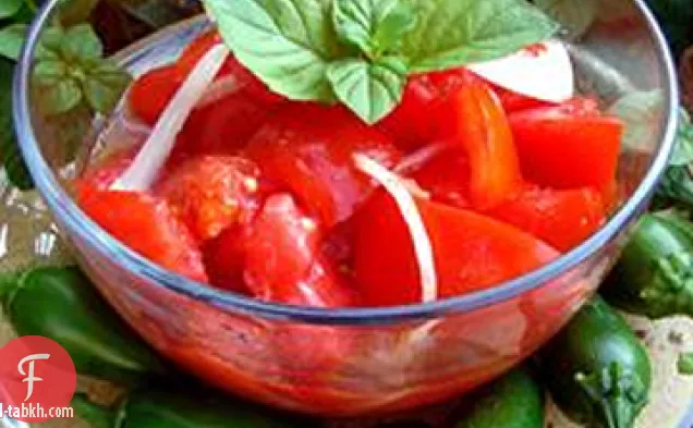 سلطة الطماطم الحلوة الحامضة من كريسي