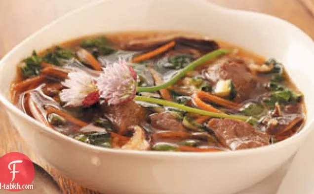 الخضروات الآسيوية-حساء لحم البقر