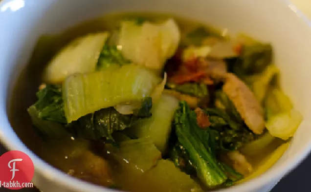 شوربة الدجاج و بوك تشوي