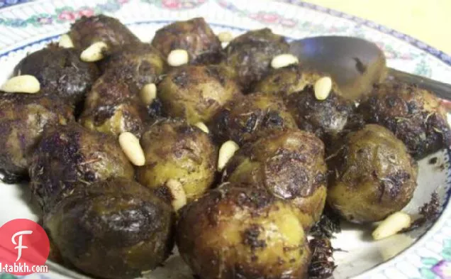 براعم بروكسل المحمصة مع الصنوبر