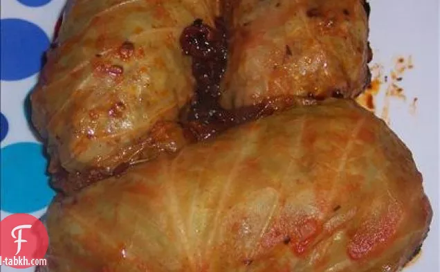 طاجن همبرغر وملفوف