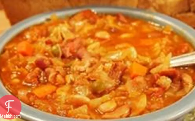 طباخ بطيء خمسة عشر حساء الفول