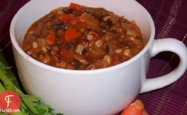 شوربة العدس والشعير