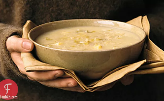 حساء الكراث البطاطس