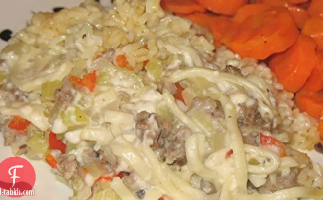 طاجن السجق والأرز