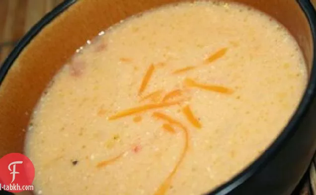 حساء الجبن اللذيذ (طباخ بطيء)