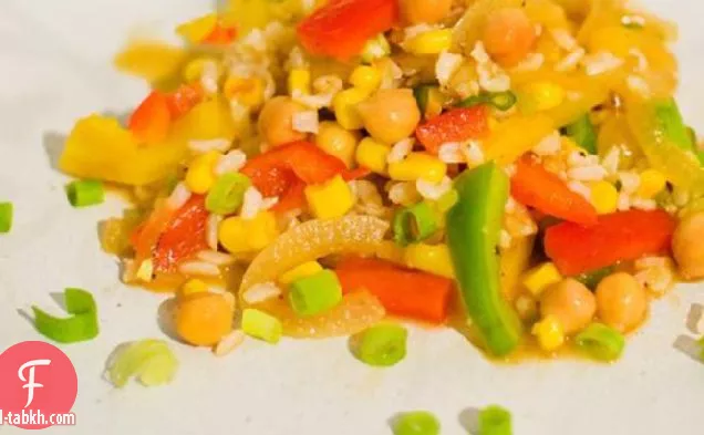سلطة الأرز والحمص