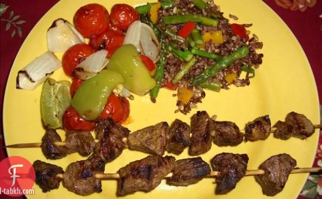 شرائح لحم الضأن جيدة الزعتر