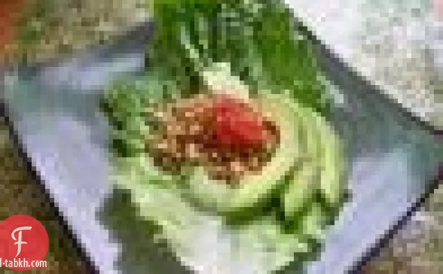 سلطة الجبن الأزرق والكمثرى