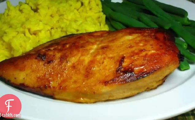 العسل خبز الدجاج