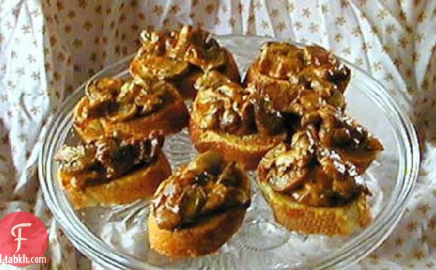 فطر شيطاني على سياباتا محمص