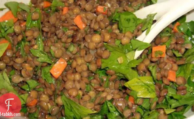سلطة العدس الألمانية (لينسينسلات)